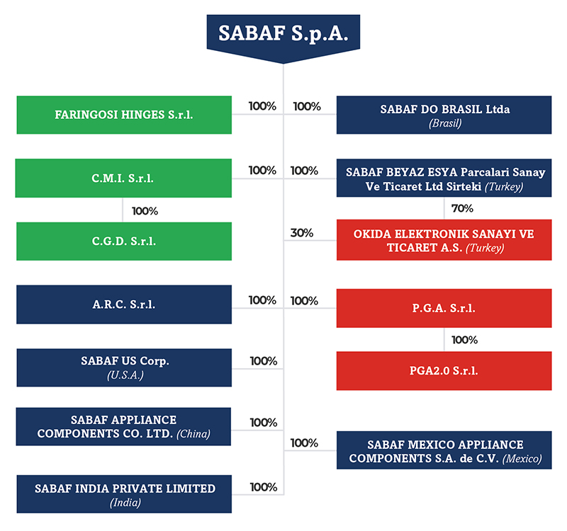 SABAF group structure